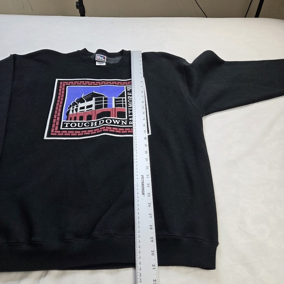 Vintage 1998 Baltimore Touchdown Stadium Sweatshirt Pro Player XL Black - Picture 9 of 11